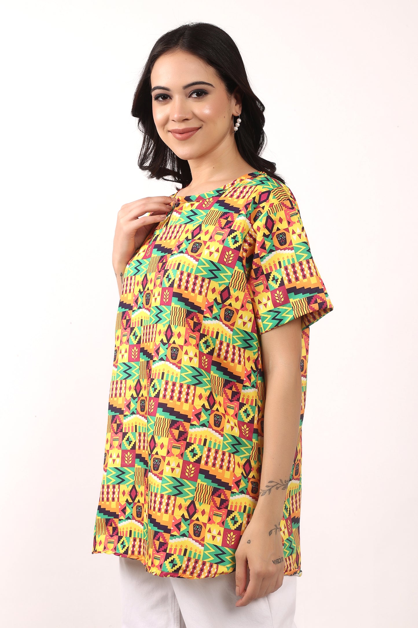 Blusa Afrocaribeña de Dama