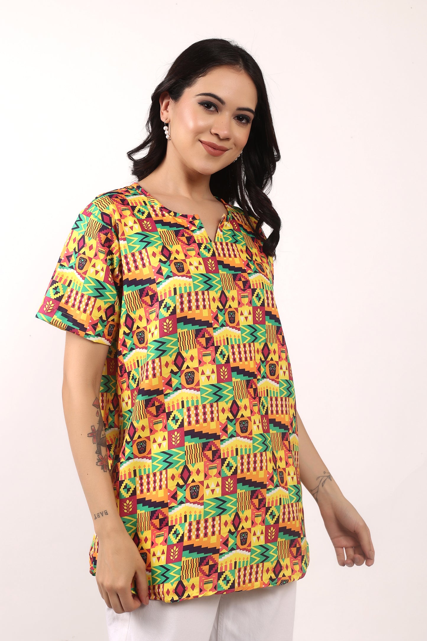 Blusa Afrocaribeña de Dama