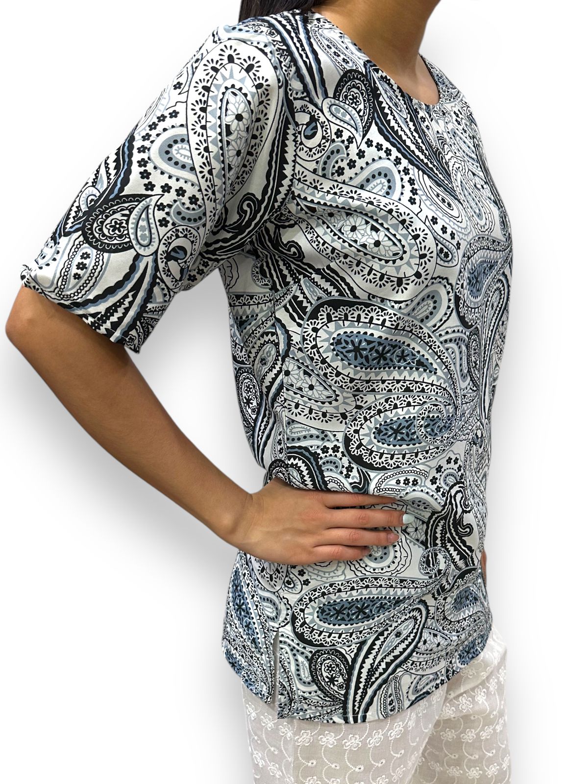 Blusa de Dama Estampado con Mangas