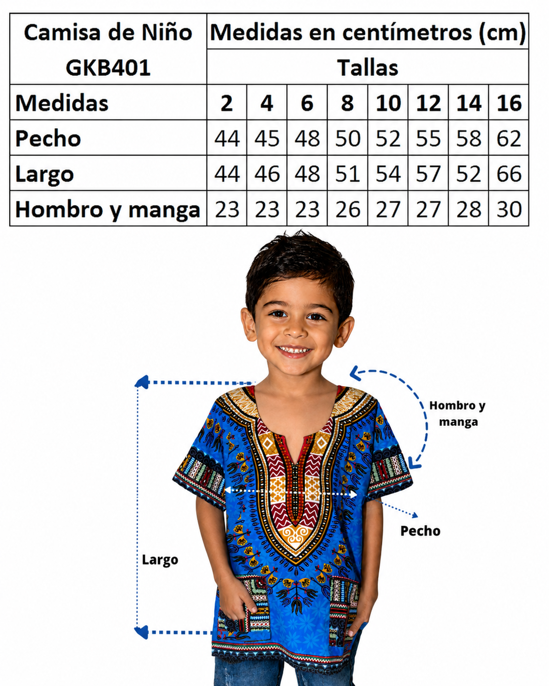 Afro-Caribbean Green Dashiki Shirt for Boys with Pockets