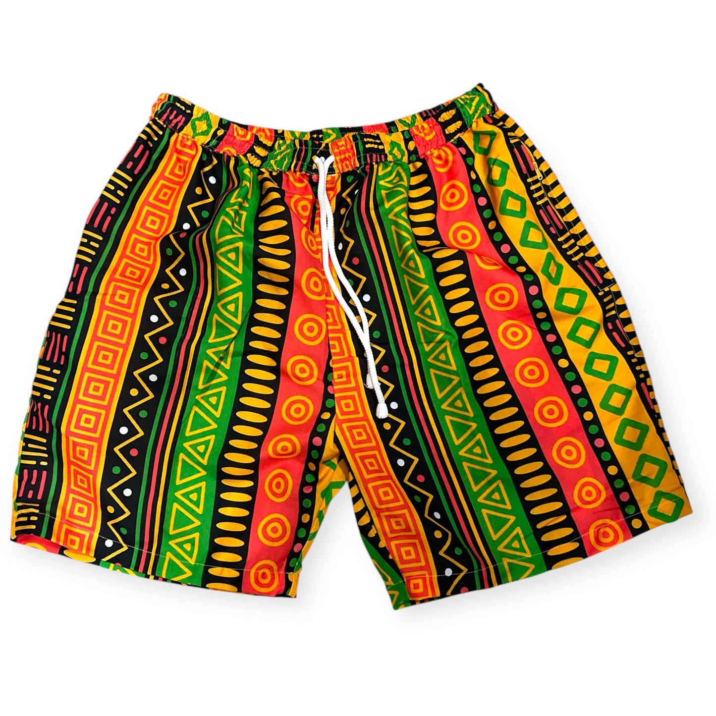Set Conjunto Traje Afrodescendiente de 2 Piezas para Hombre (Camisa + Short) Afrocaribeño