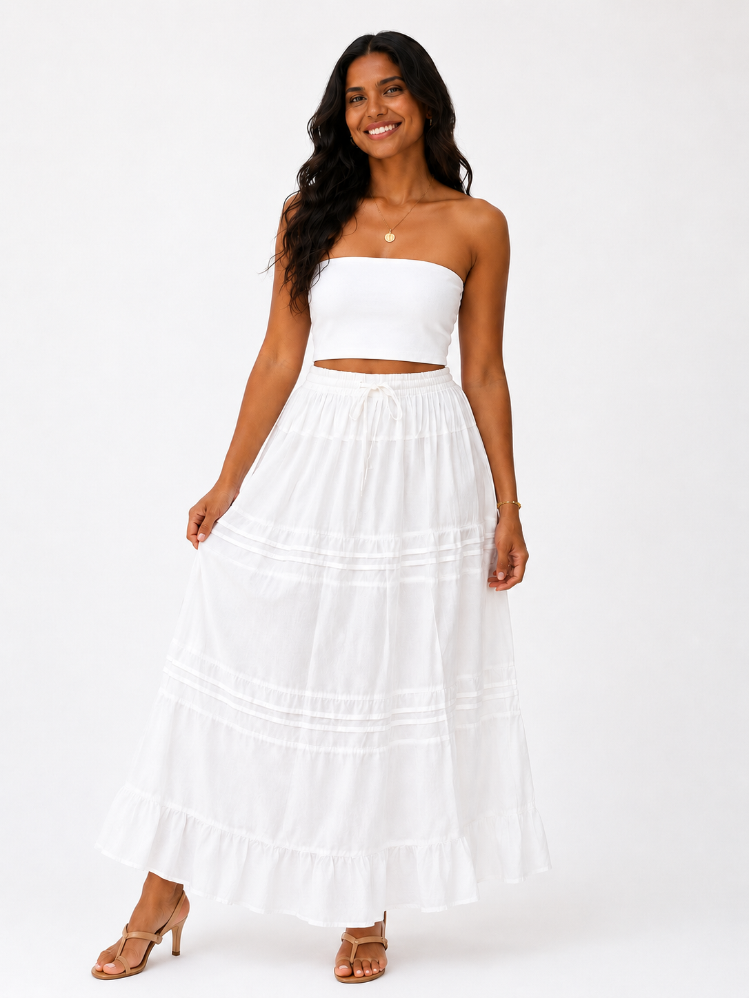 Enagua Blanca Maxi Unitalla