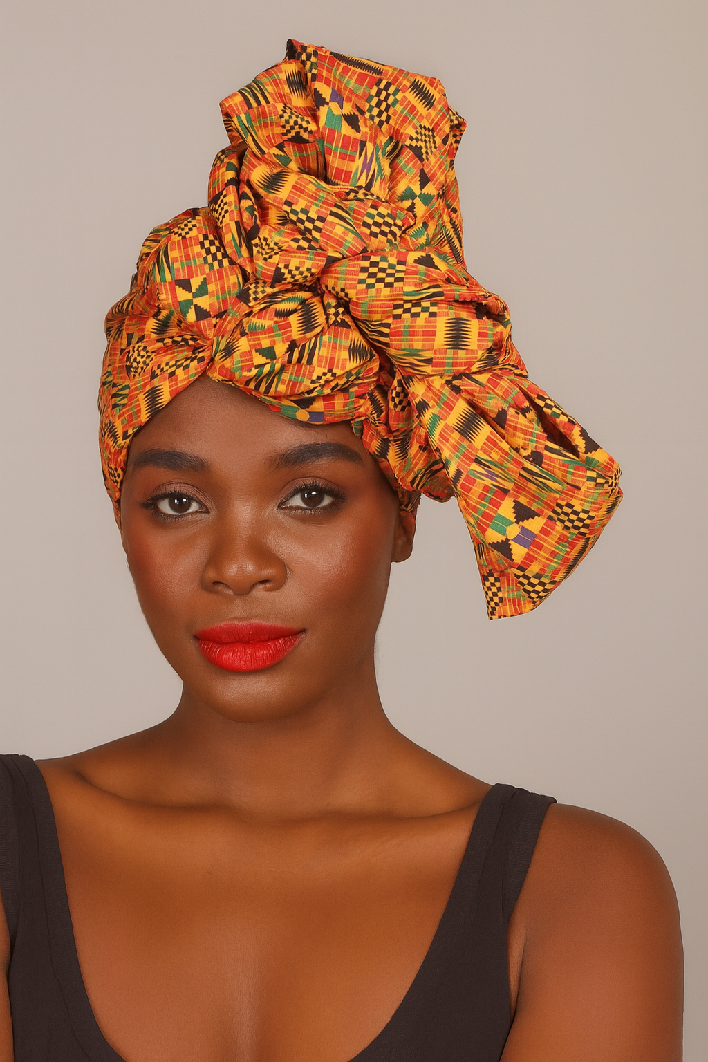 Set Traje Afrocaribeño de Dama de 3 piezas. Blusa, Short y Turbante. Celebracion Afrodescendiente Dia del Negro