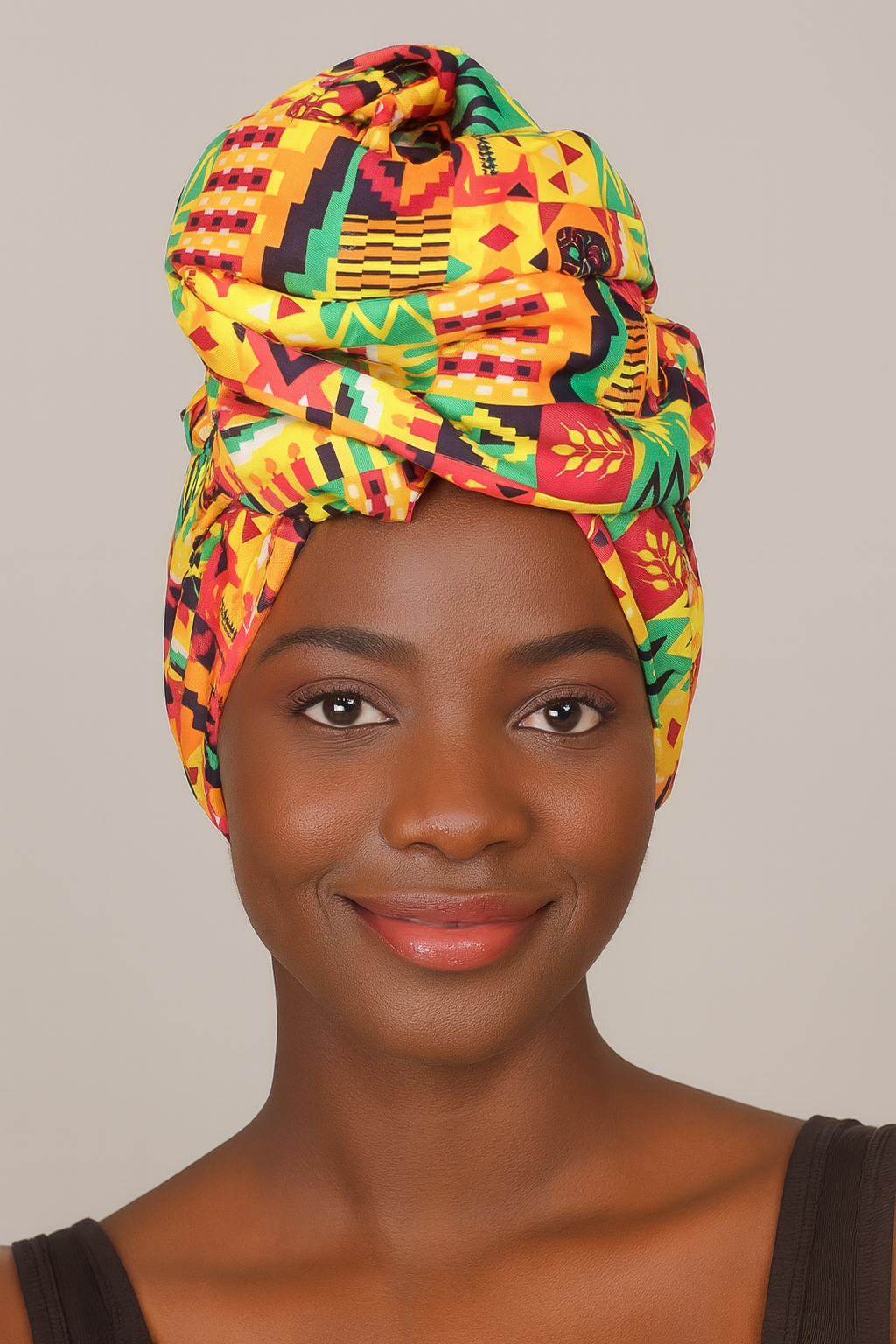 Set Traje Afrocaribeño de Dama de 3 piezas. Blusa, Short y Turbante. Celebracion Afrodescendiente Dia del Negro