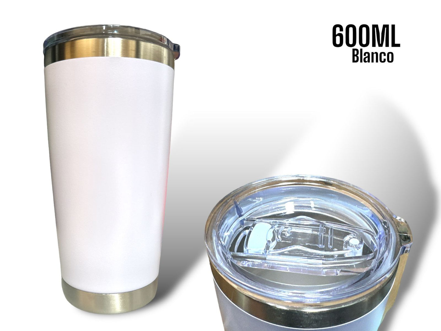 Vaso Térmico 600ml Blanco