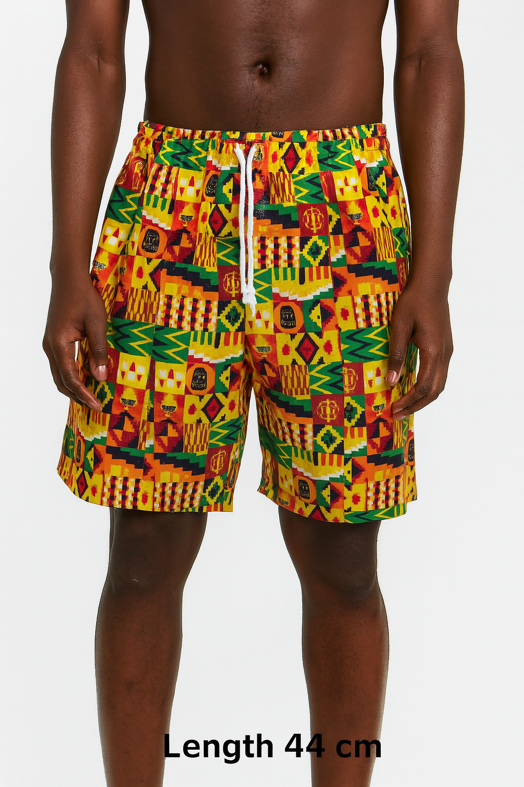 Set Conjunto Traje Afrodescendiente de 2 Piezas para Hombre (Camisa + Short) Afrocaribeño