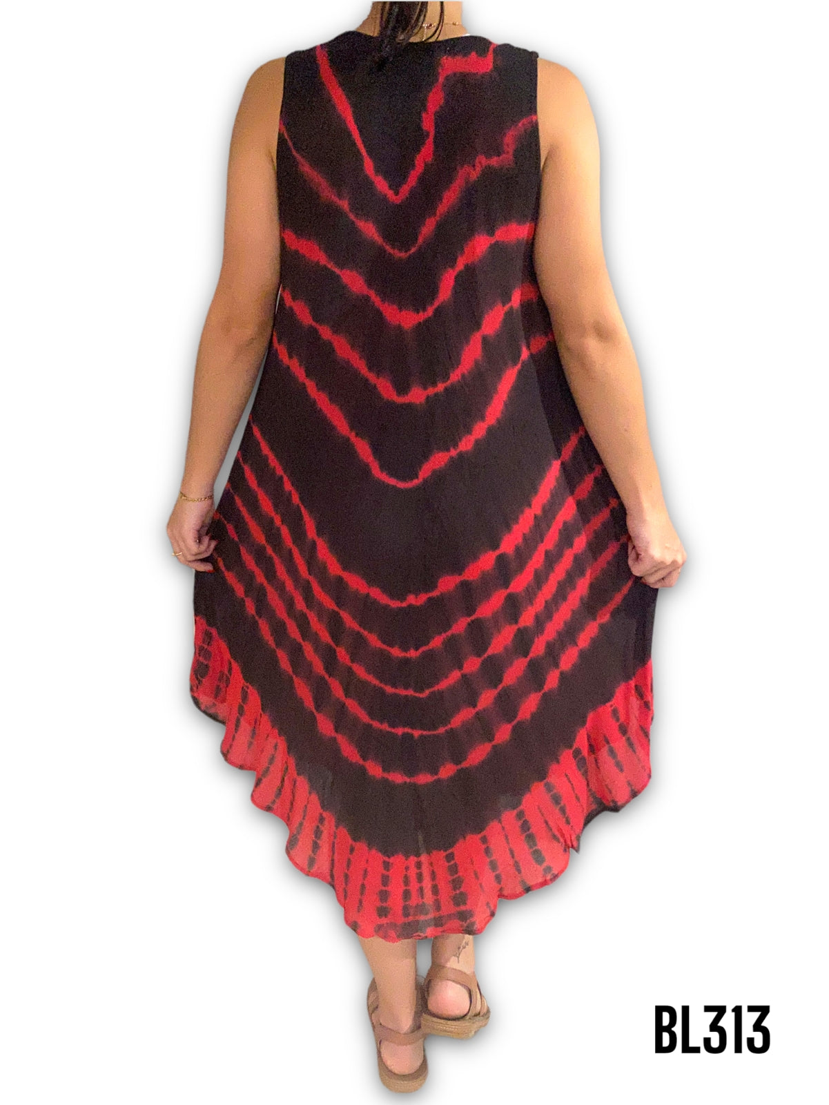 Vestido Estampado de Dama sin mangas