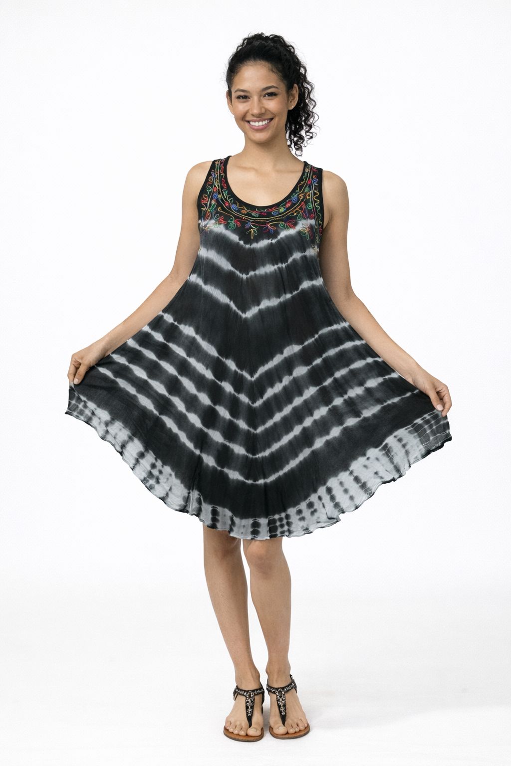 Sleeveless Printed Women's Dress