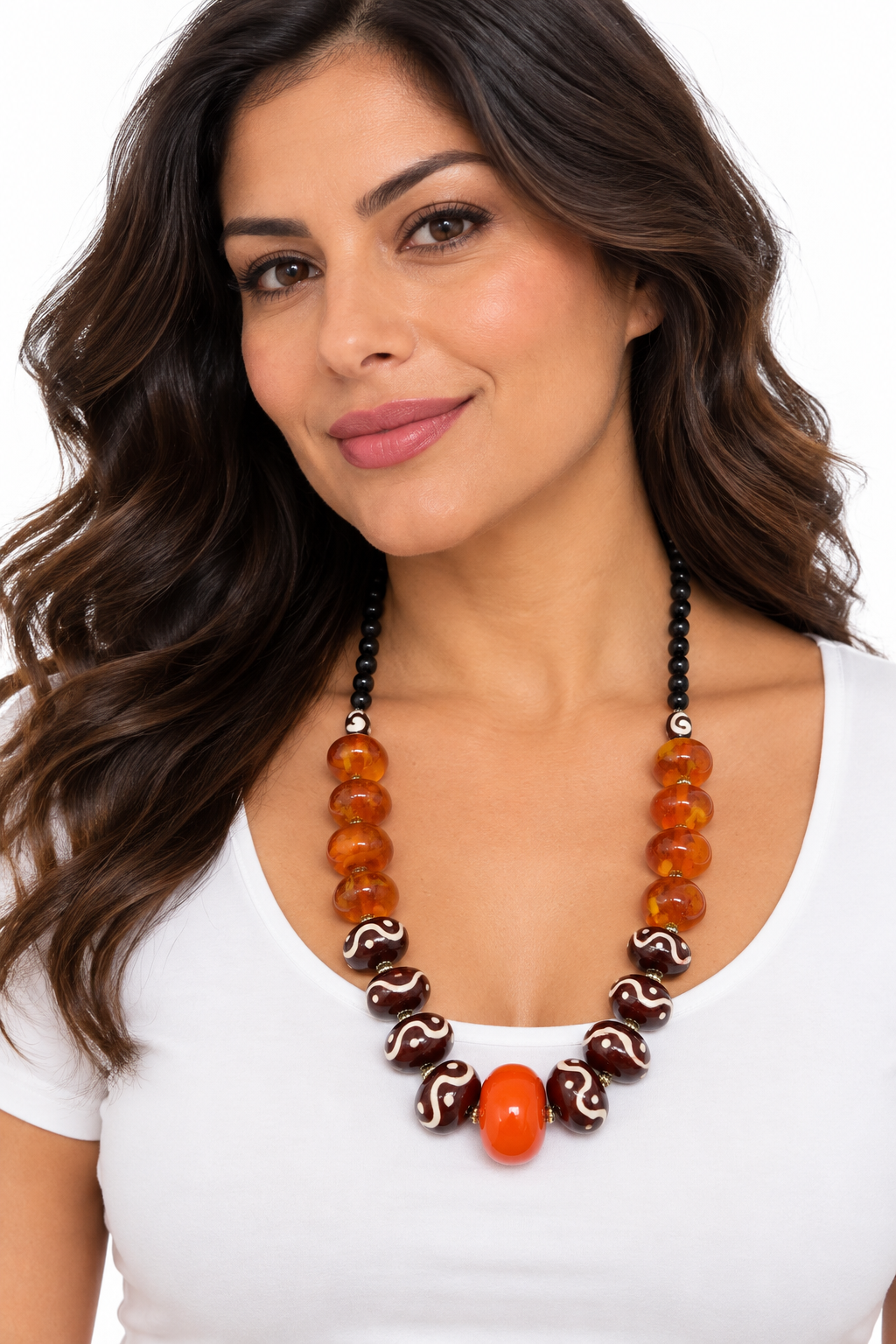 🧡 Collar Ámbar Étnico)