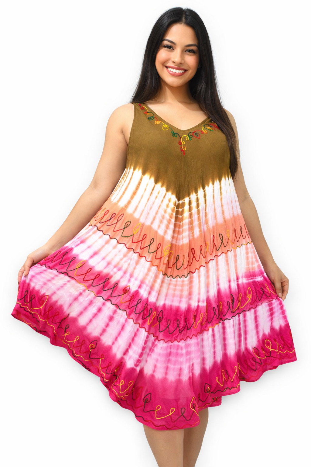 Vestido Multicolor sin mangas | Talla Única
