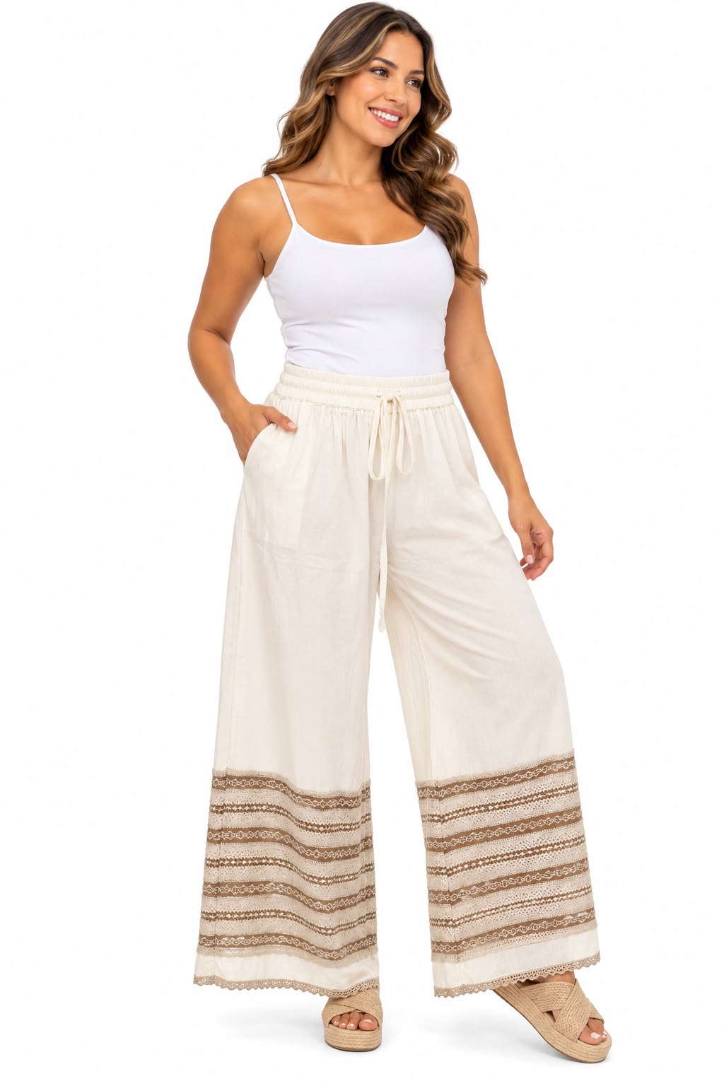 🤎 Pantalón Palazzo Boho