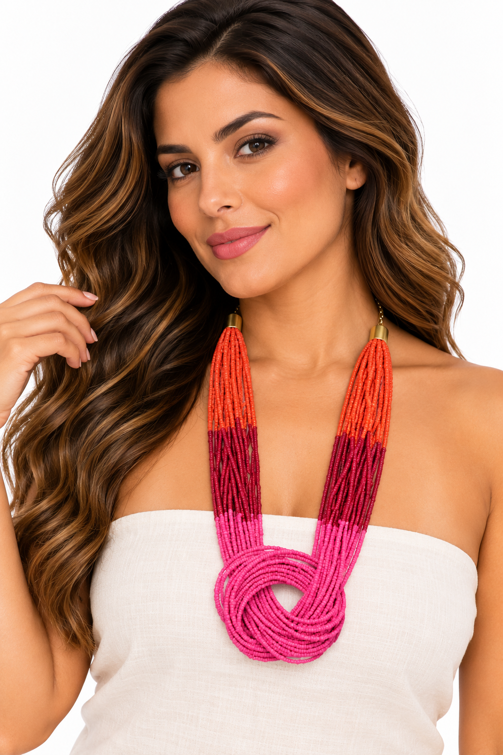 Collar Coral Fucsia
