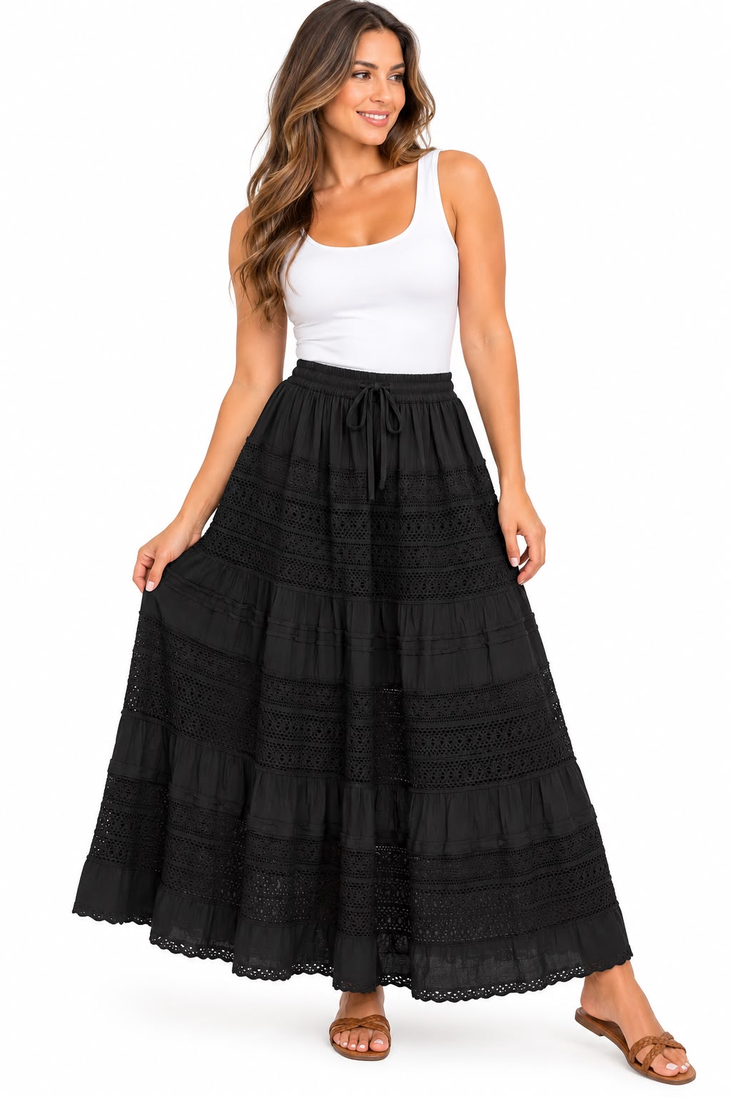 Falda Bohemia Negra