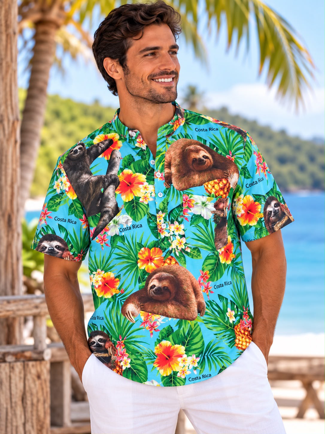 Camisa Tropical Pura Vida
