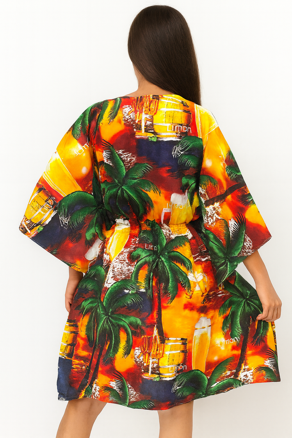 Women's Hawaiian Beach Print Dress