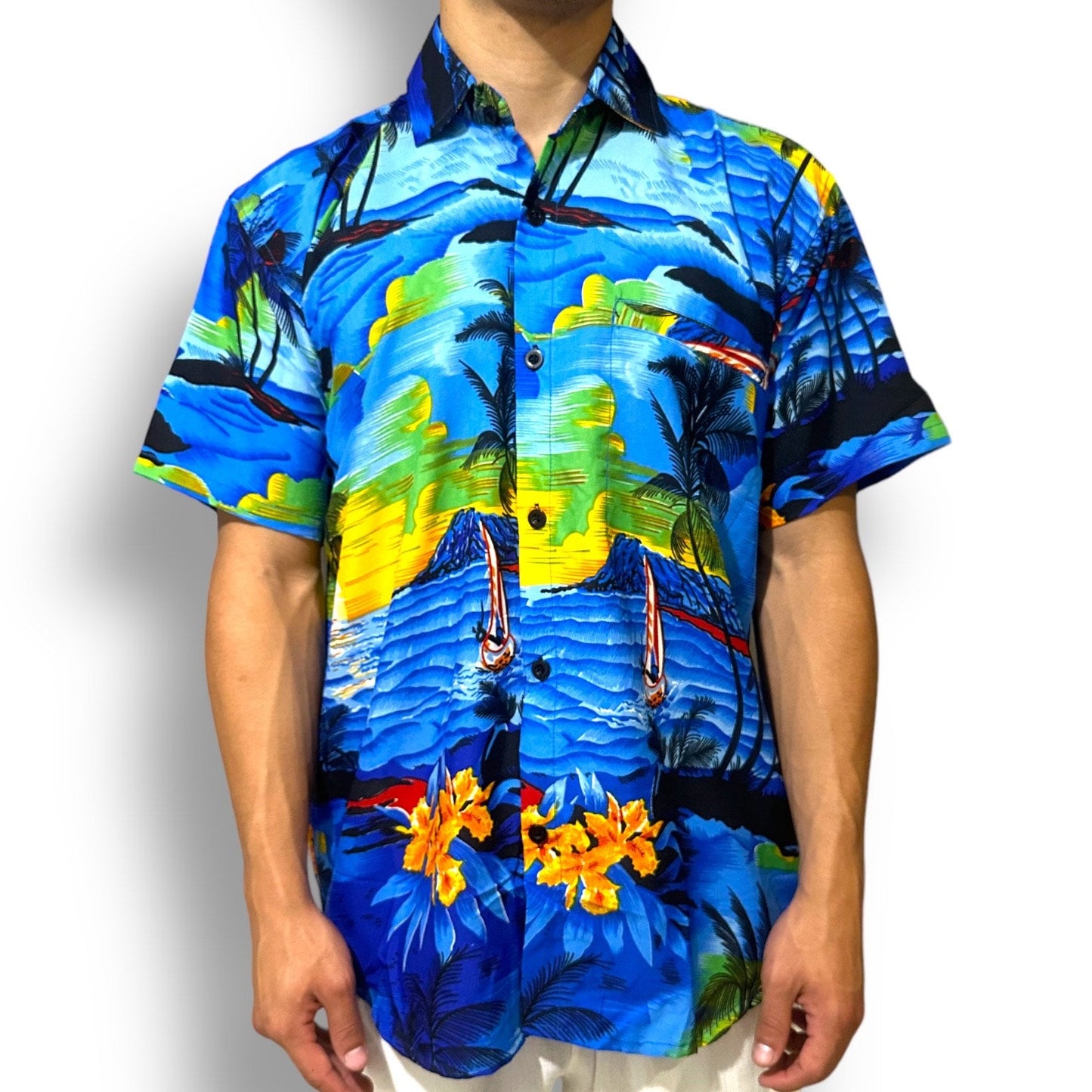 Camisa Hawaiana Playera Caribeña de Caballero
