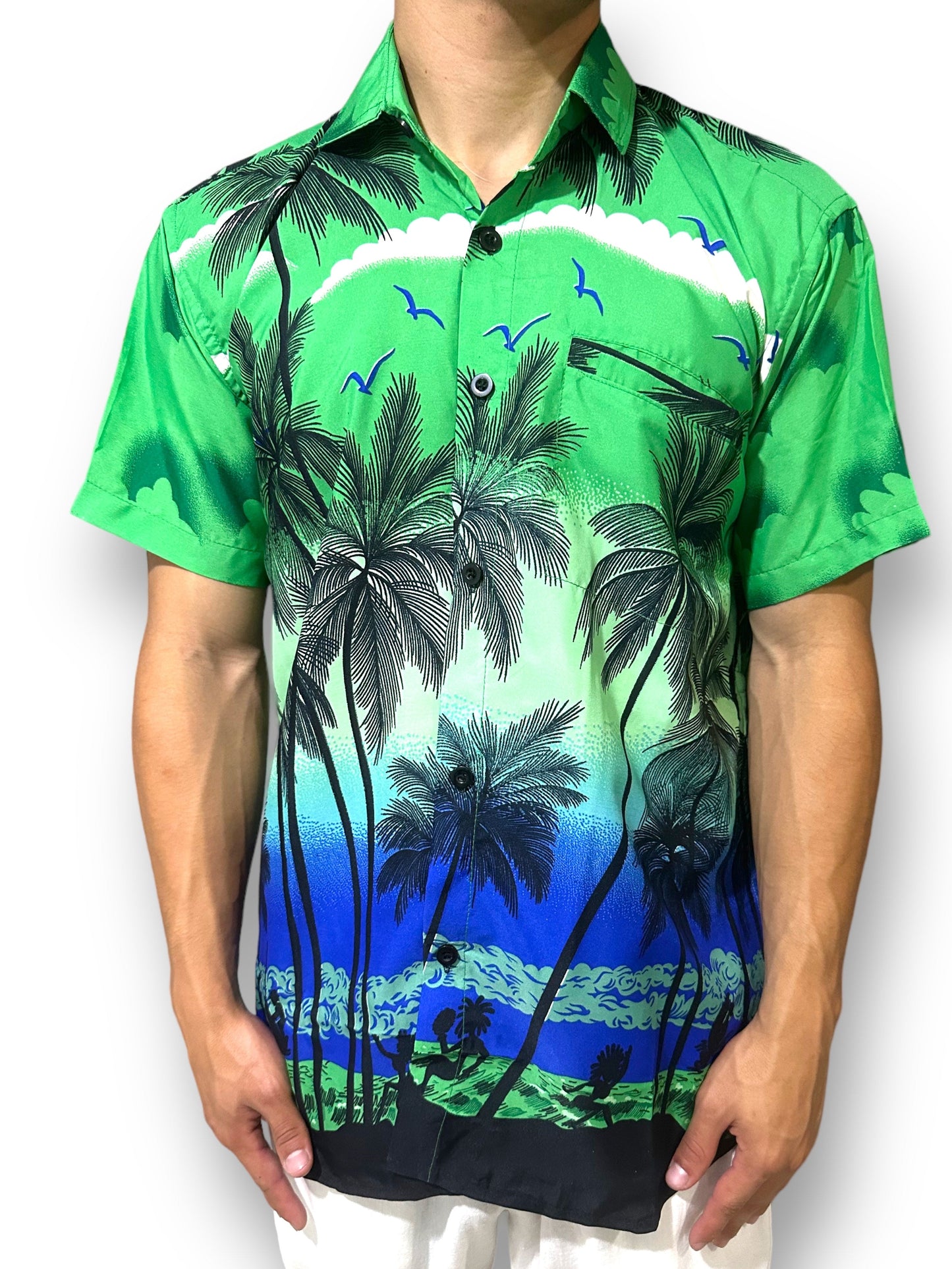 Camisa Hawaiana Playera Caribeña de Caballero
