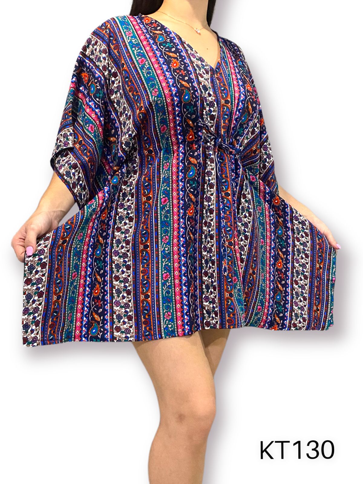 Vestido Corto Estampado de Dama