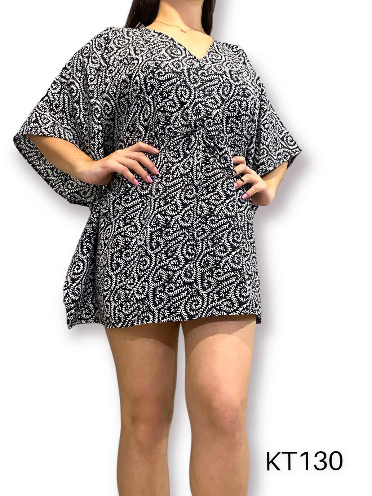 Vestido Corto Estampado de Dama