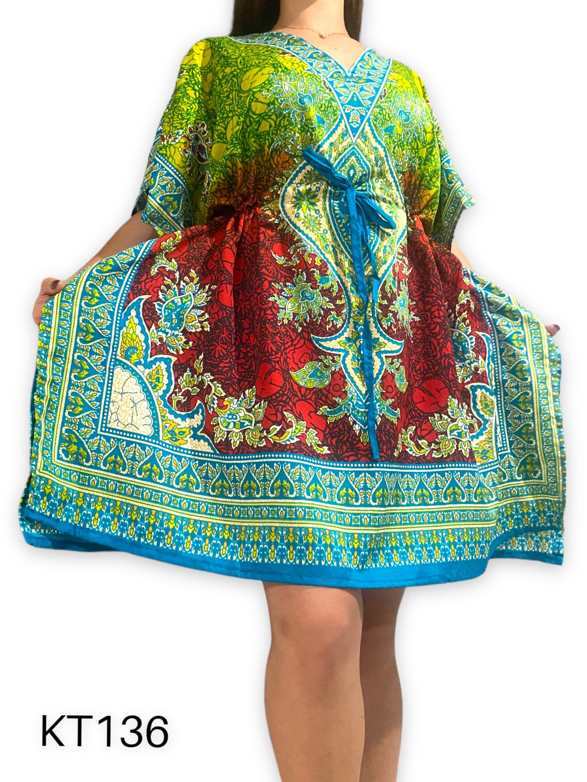 Vestido Estampado de Dama Afrocaribeños