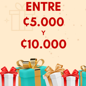 Entre ¢5.000 y ¢10.000