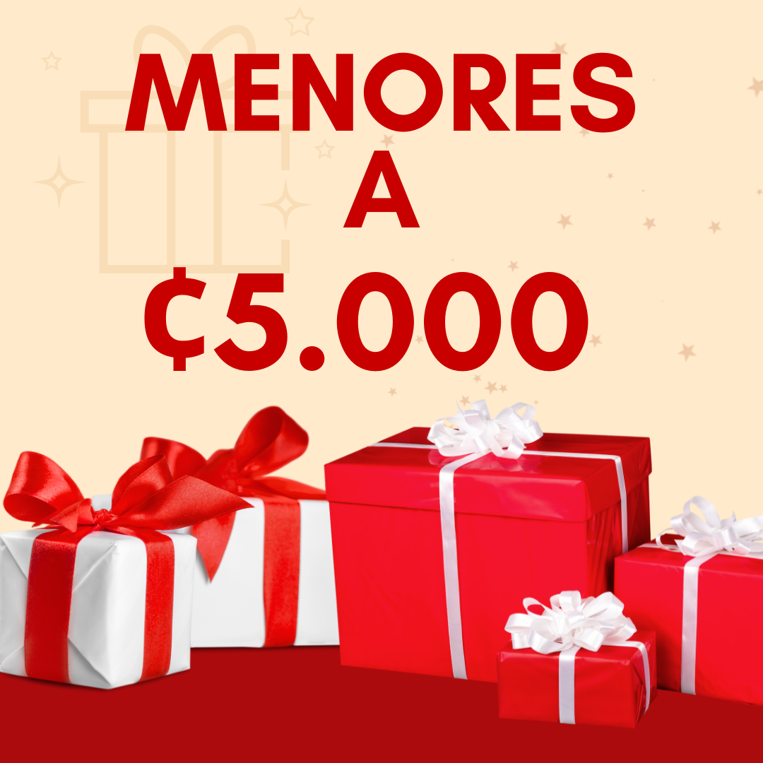 Menores a ¢5.000