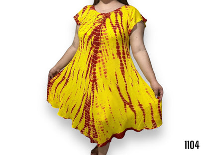 Vestido Estampado de Dama con mangas