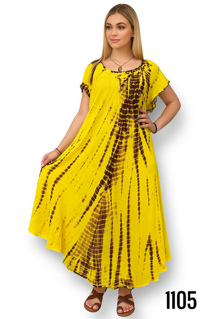 Vestido Estampado de Dama con mangas