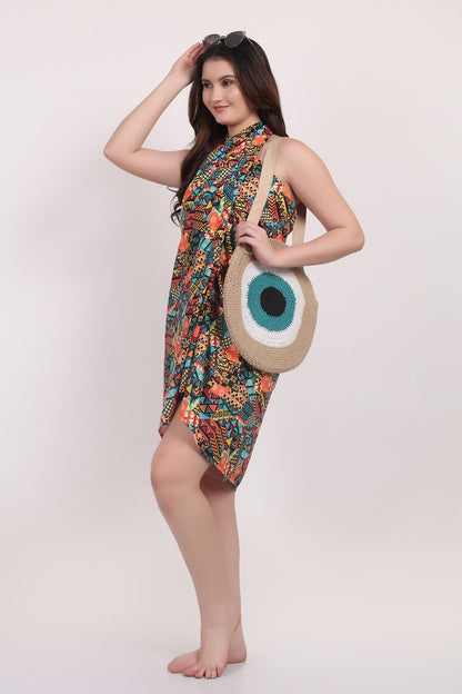 Pareo Estampado Afrocaribeño Rectangular Multiuso