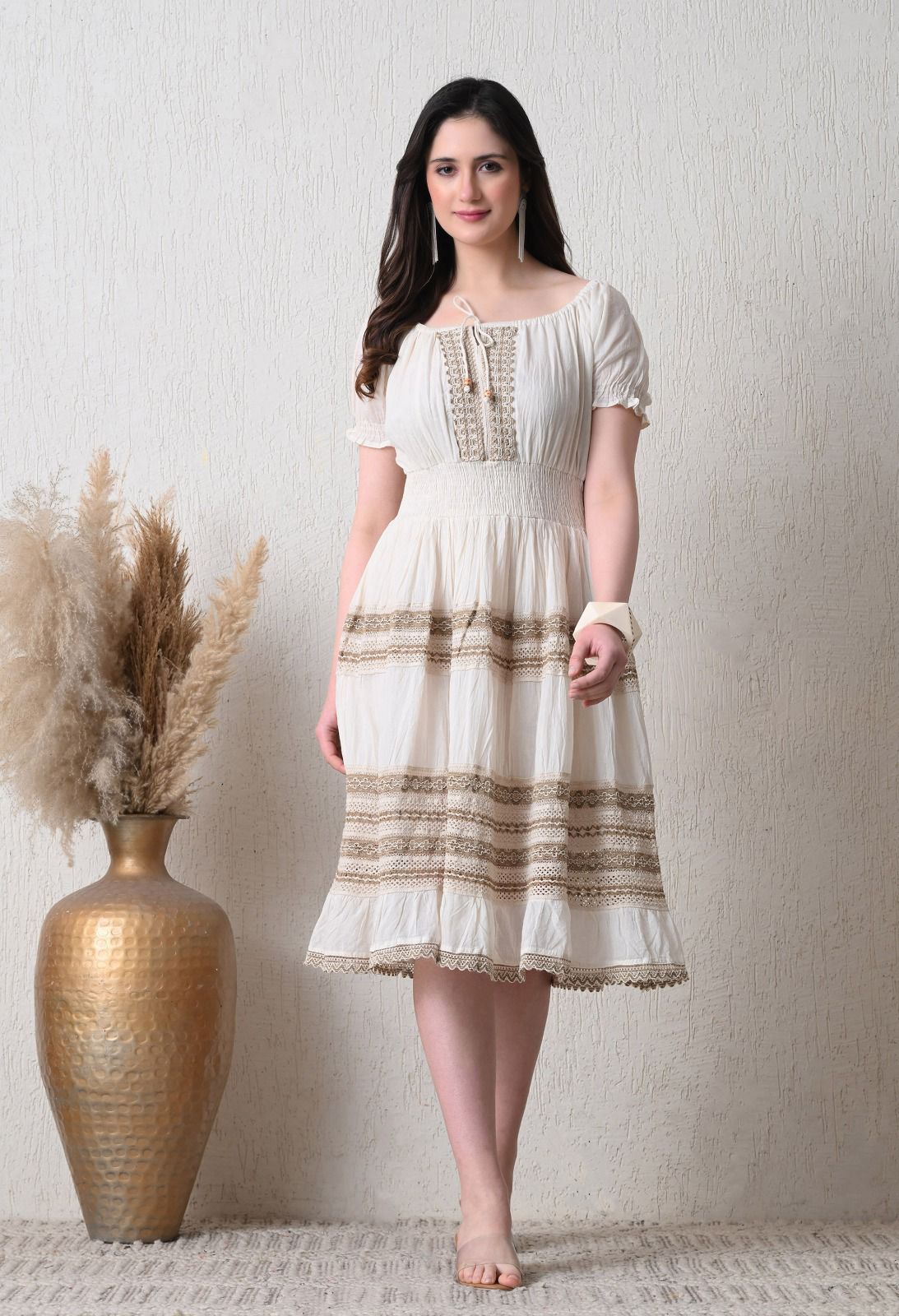 Vestido Aurora Beige