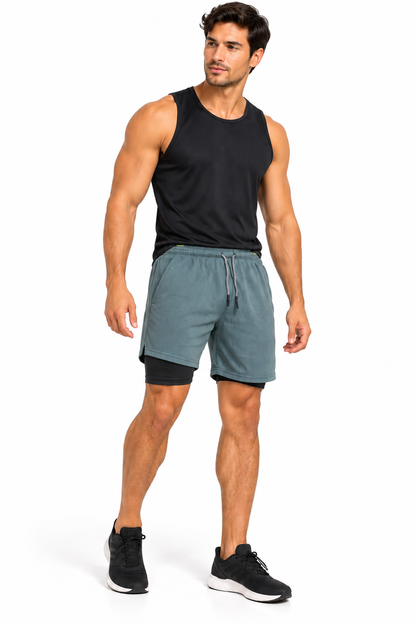 Short Deportivo Caballero Gris