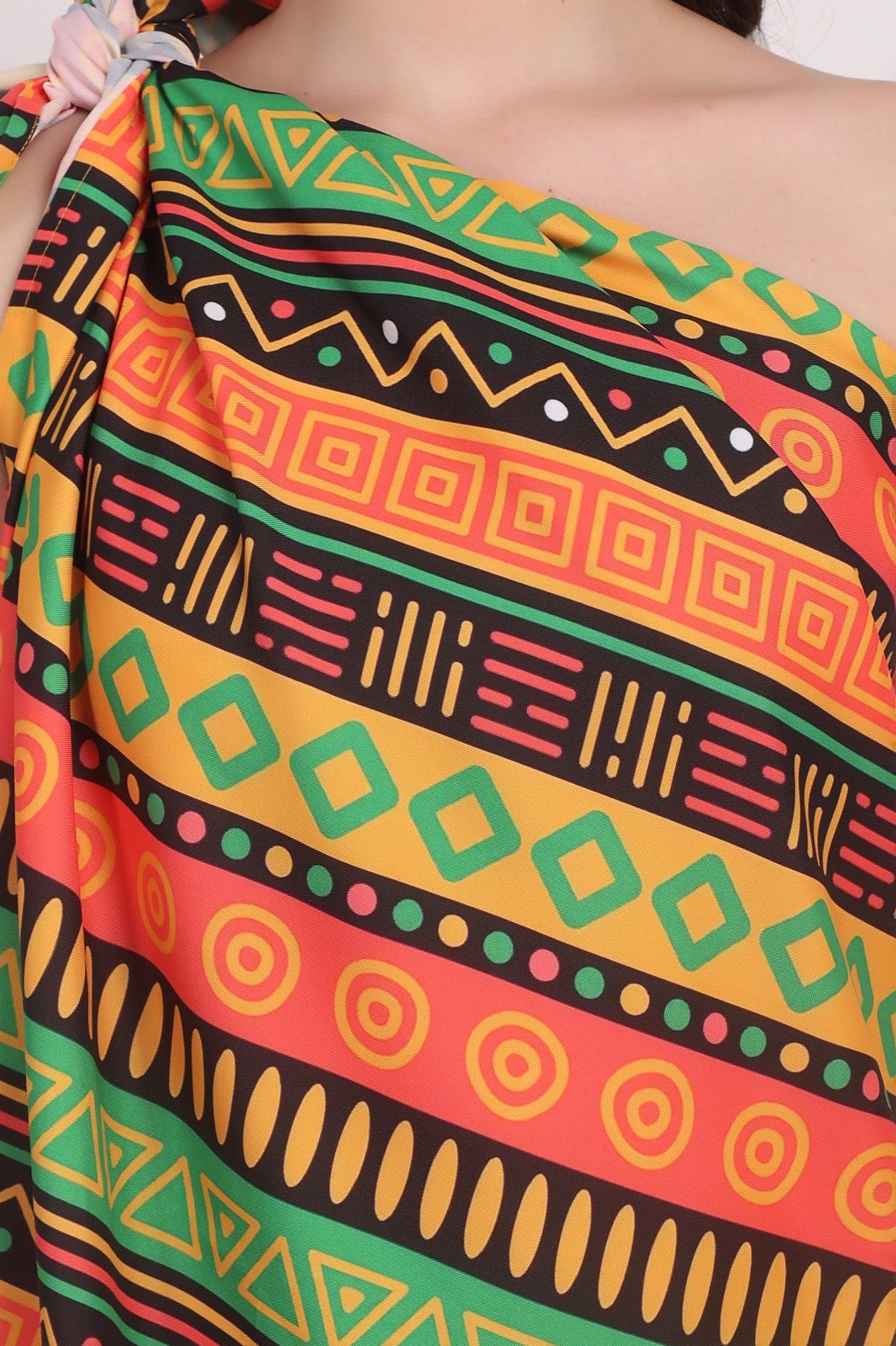 Pareo Estampado Afrocaribeño Rectangular Multiuso