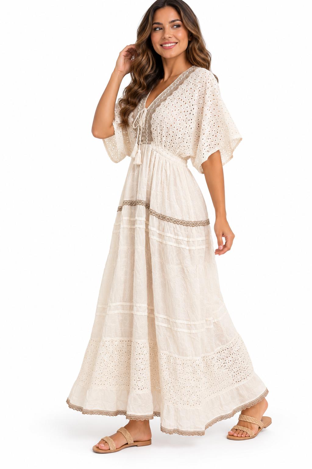 Vestido Boho Marfil