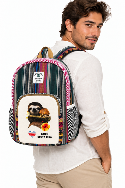 Bulto Mochila Oso Perezoso Limón