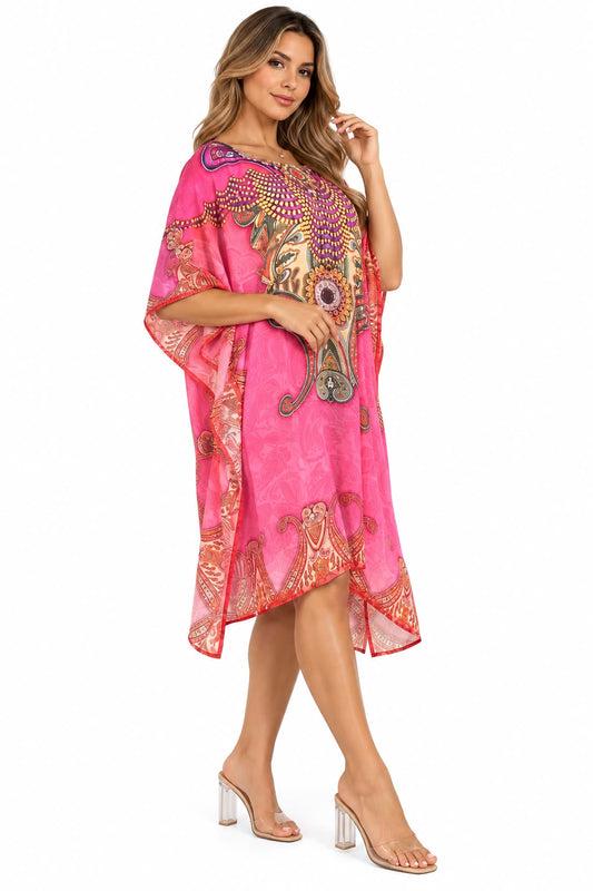 Vestido de Dama con Estampado Digital