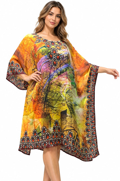 Vestido de Dama con Estampado Digital
