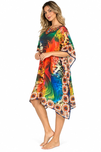 Vestido de Dama con Estampado Digital