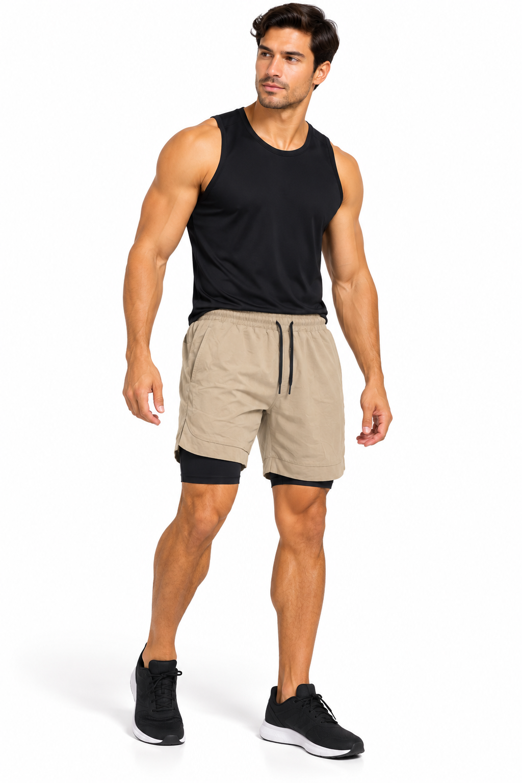 Short Deportivo de Caballero Beige