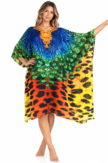 Vestido de Dama con Estampado Digital