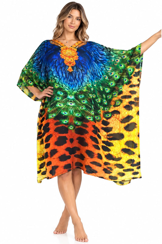 Vestido de Dama con Estampado Digital