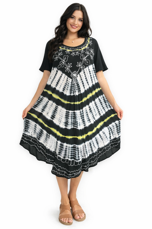 Women's Printed Dress with sleeves