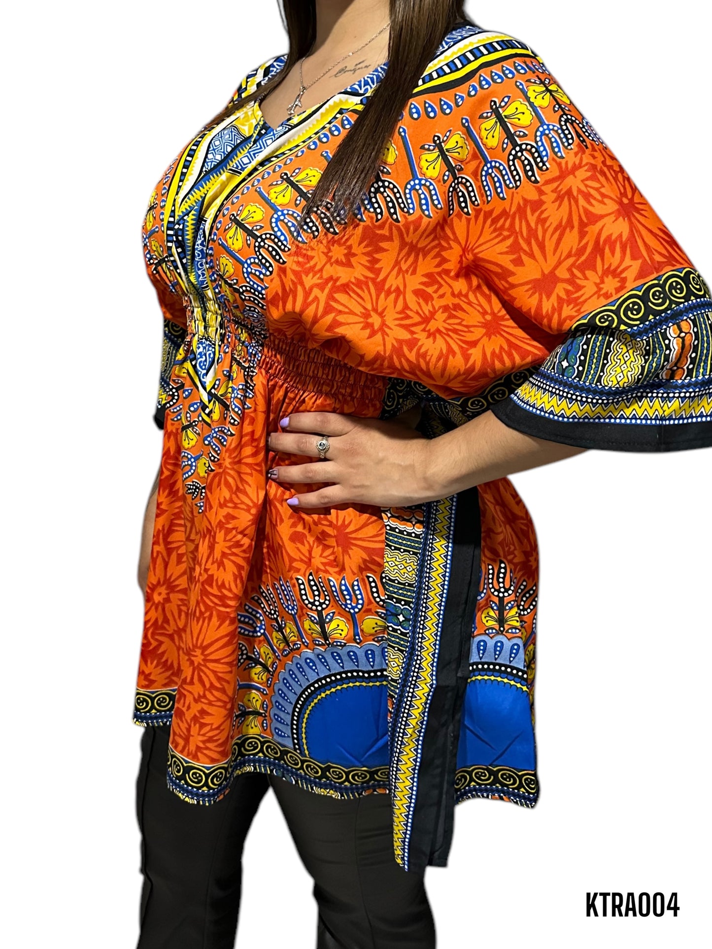 Manta de Dama Afrodescendiente Naranja KTRA004 - Grand Parade Día del Negro