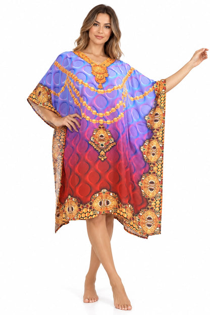 Vestido de Dama con Estampado Digital