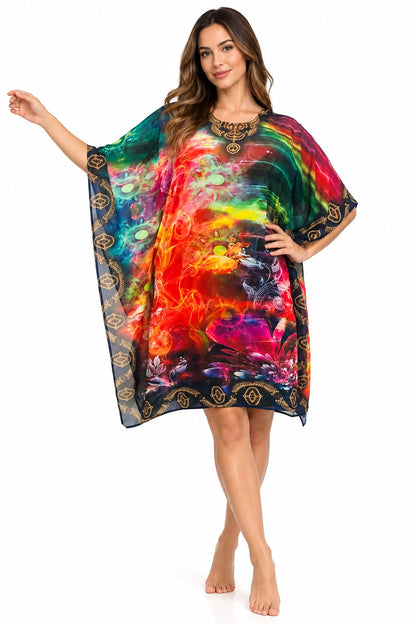 Vestido de Dama con Estampado Digital
