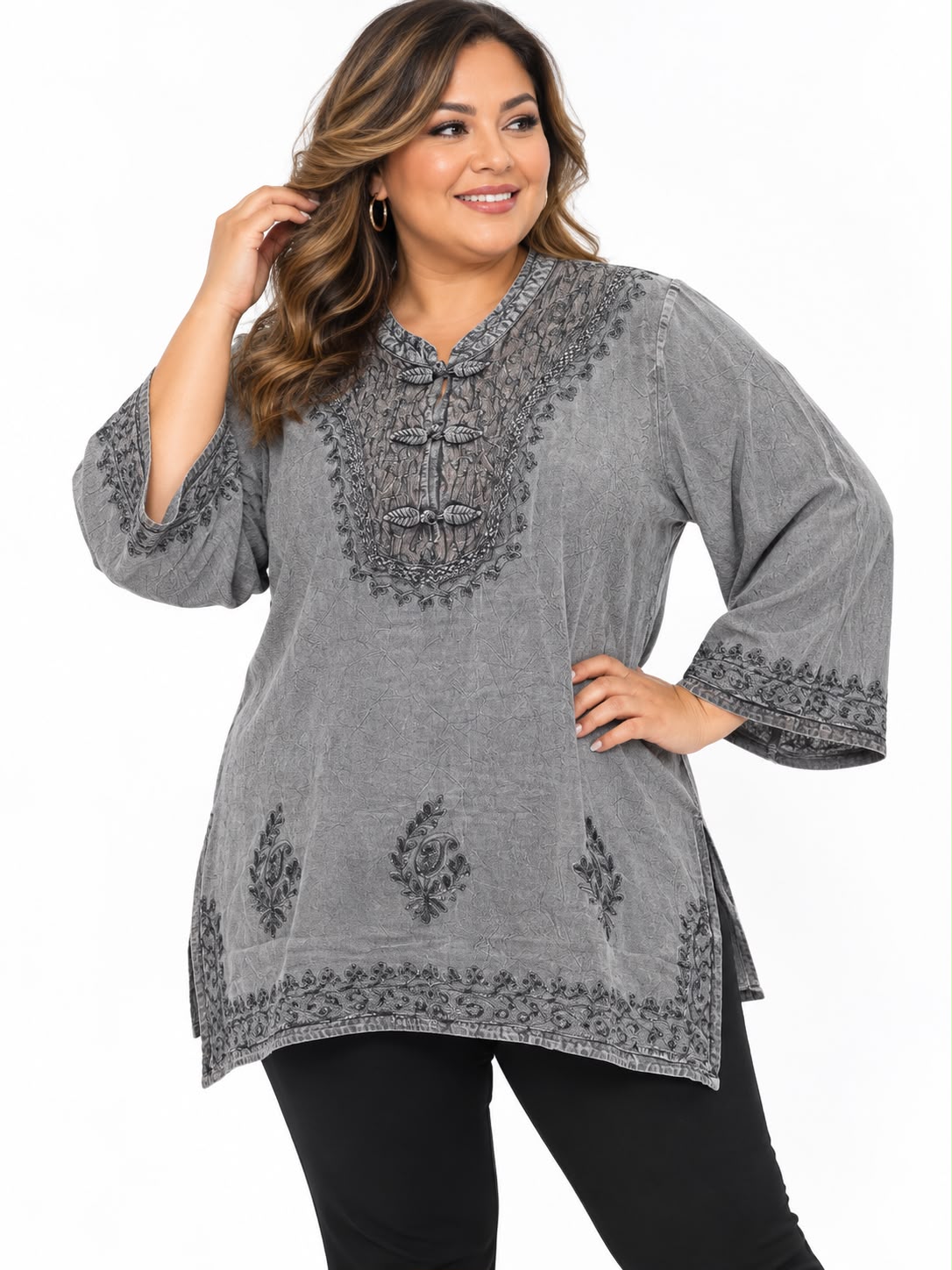 Blusa Silver Kashmir (plus)