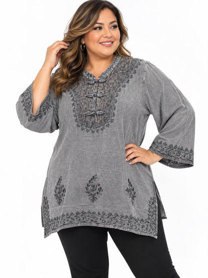 Blusa Silver Kashmir (plus)