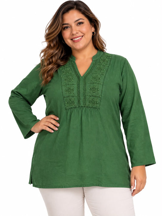Blusa Verde Esmeralda PLUS
