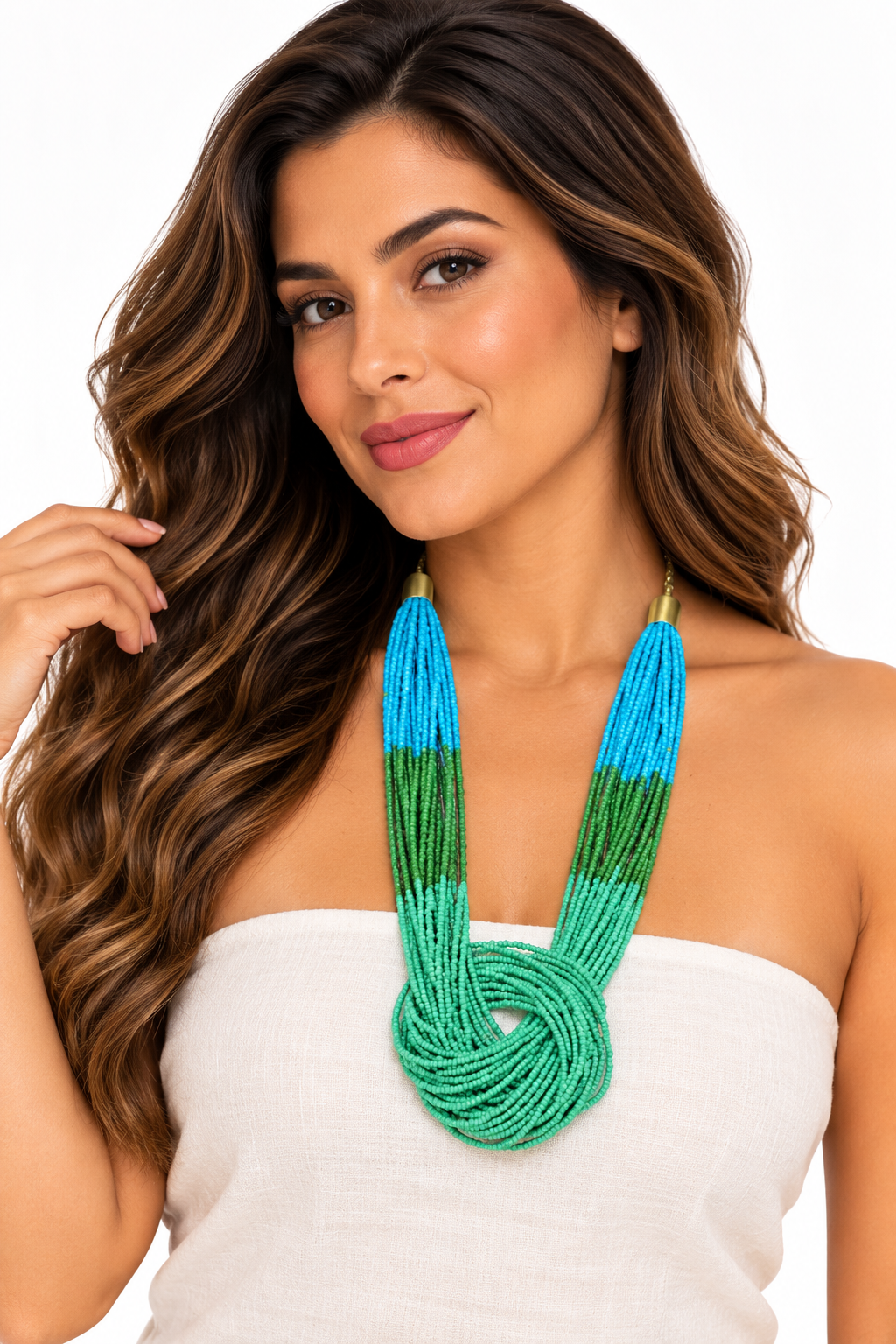 Collar Esmeralda Turquesa