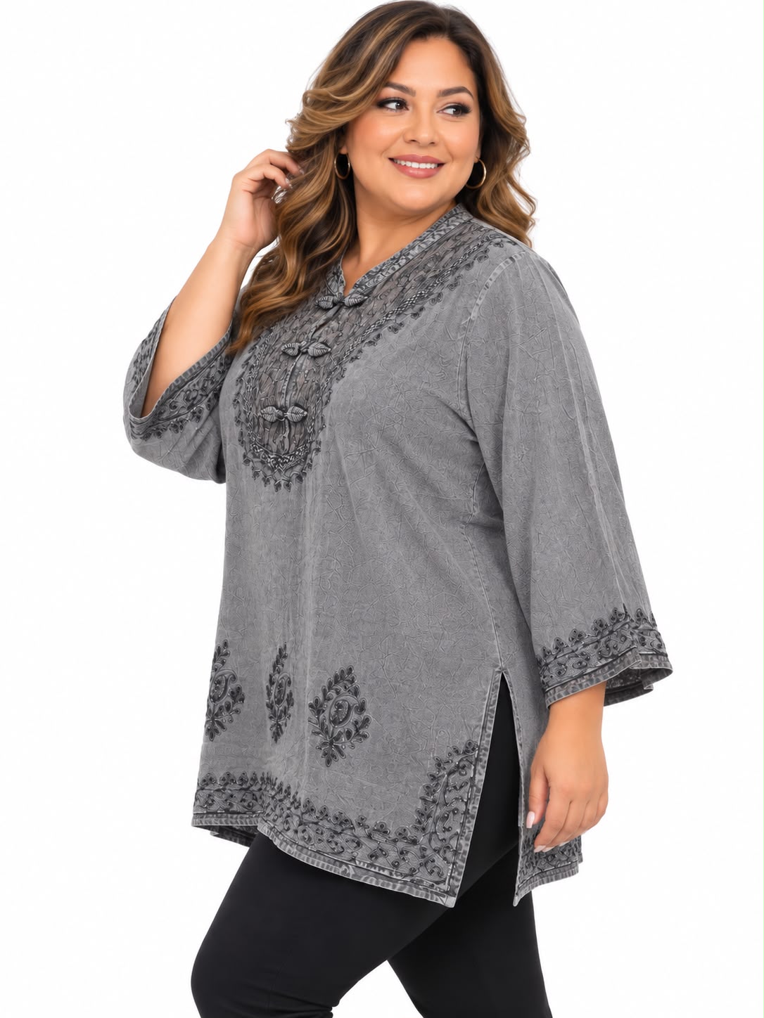 Blusa Silver Kashmir (plus)