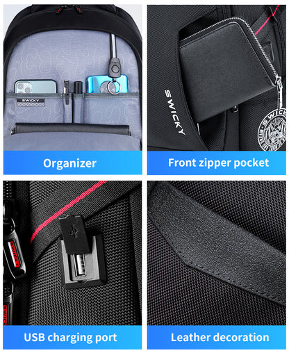Bulto Mochila Swicky Negro 16''